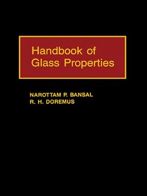 cover image of Handbook of Glass Properties